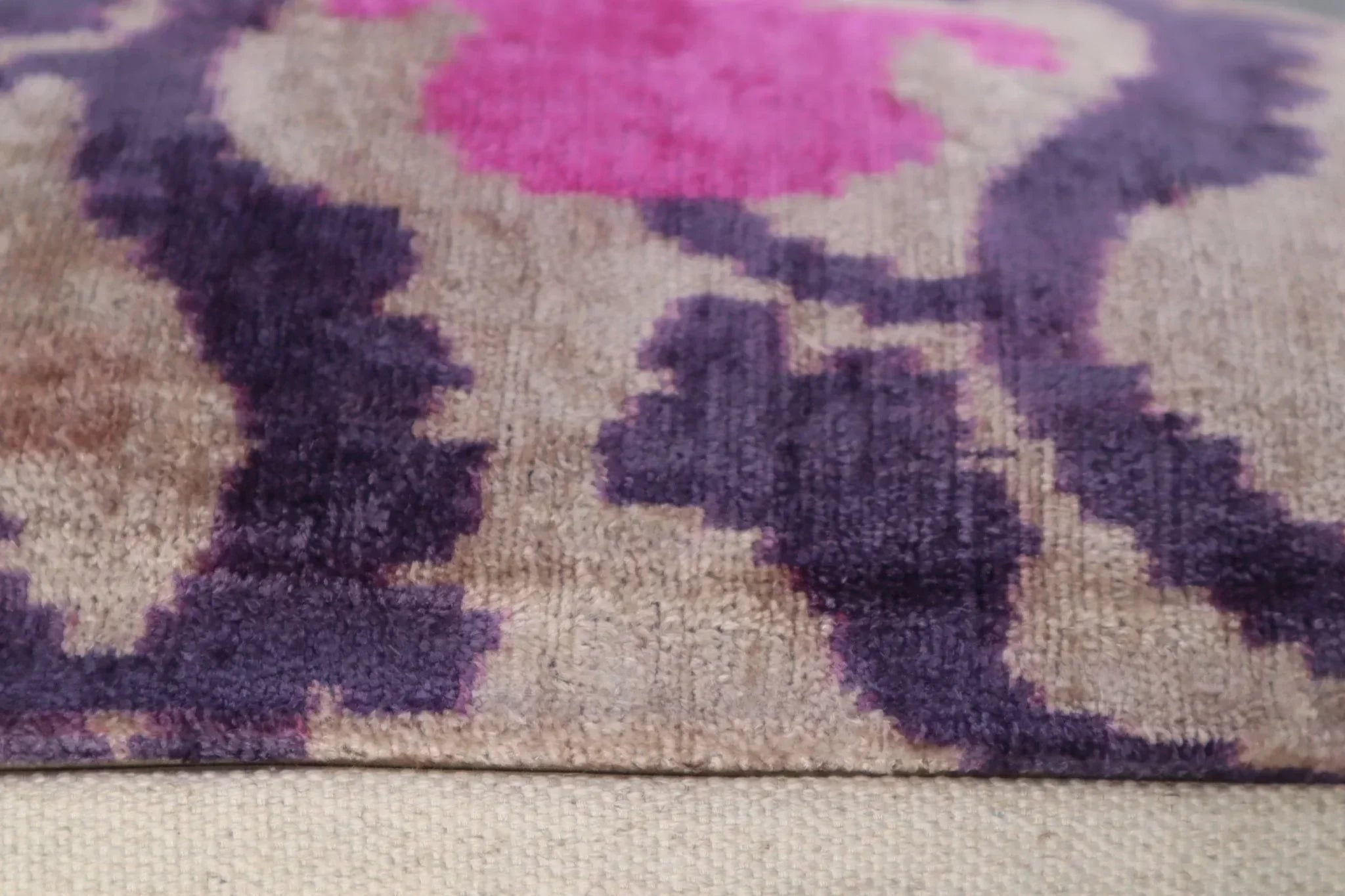Canvello Luxury Pink Purple Beige Pillow for Couch | 16 x 24 in (40 x 60 cm) Canvello