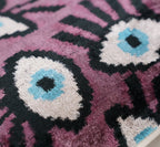 Canvello Luxury Pink Purple Evil Eye Pillow for Couch | 16 x 24 in (40 x 60 cm) Canvello