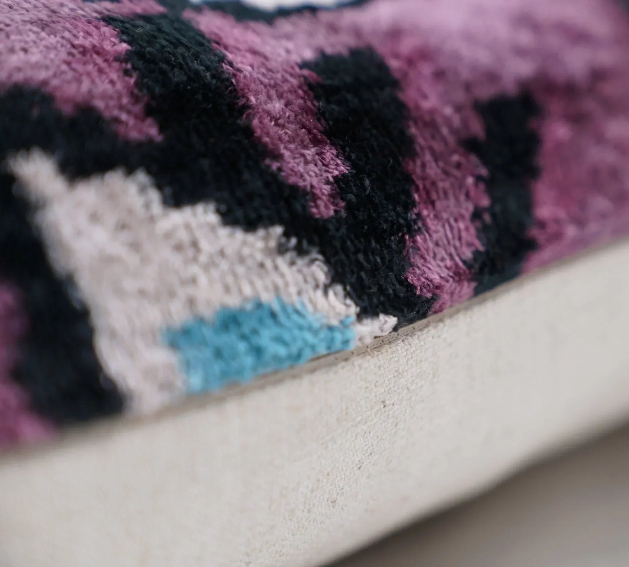 Canvello Luxury Pink Purple Evil Eye Pillow for Couch | 16 x 24 in (40 x 60 cm) Canvello