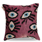 Canvello Luxury Pink Purple Evil Eye Pillow for Couch - 16x16 inch Canvello