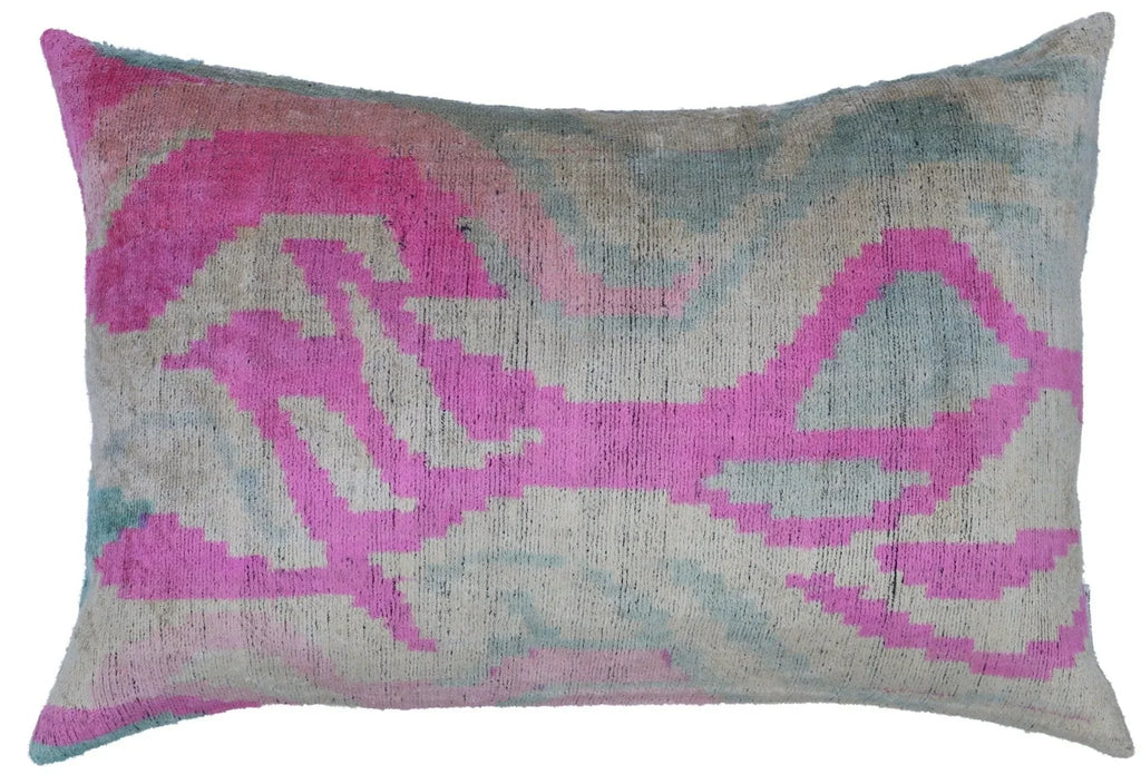 Canvello Luxury Pink Velvet Throw Pillows - 16x24 Canvello