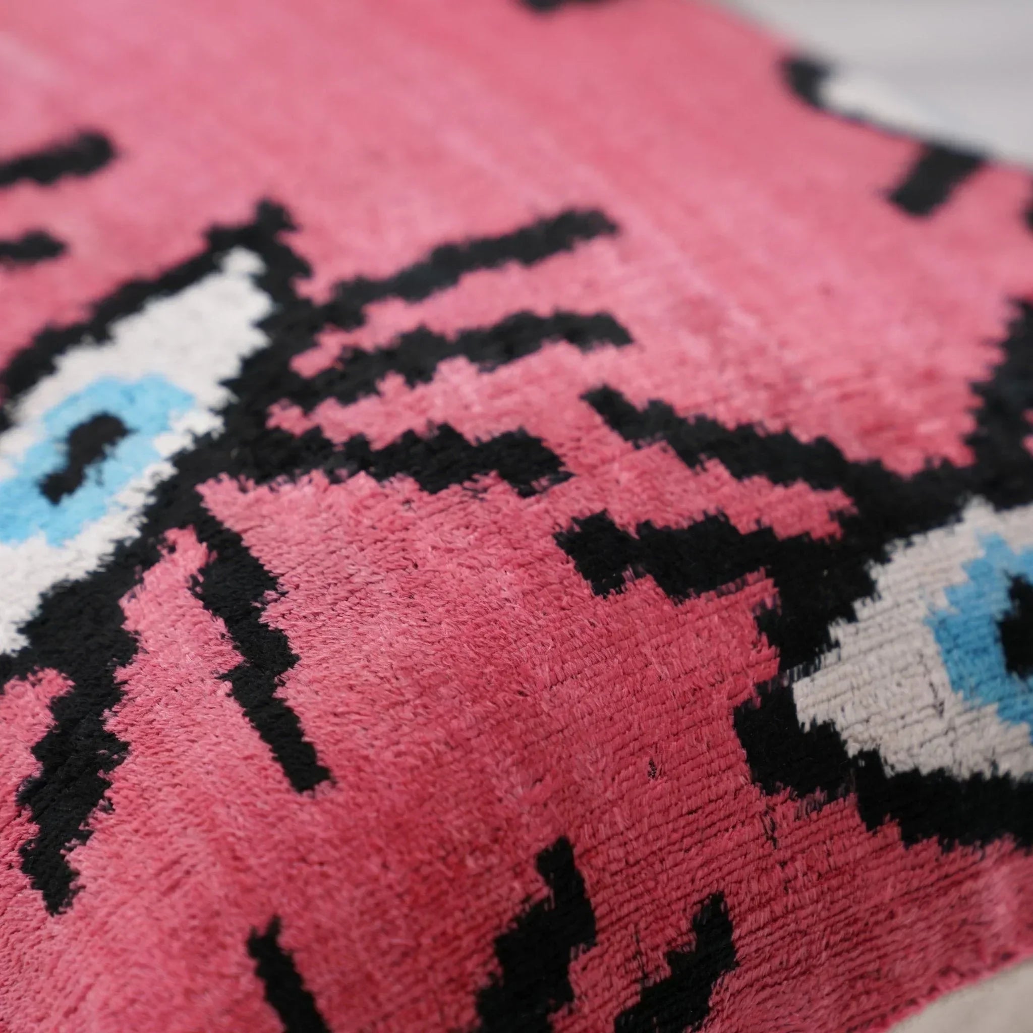 Canvello Luxury Pinkish Red Evil Eye Pillow for Couch | 16 x 24 in (40 x 60 cm) Canvello