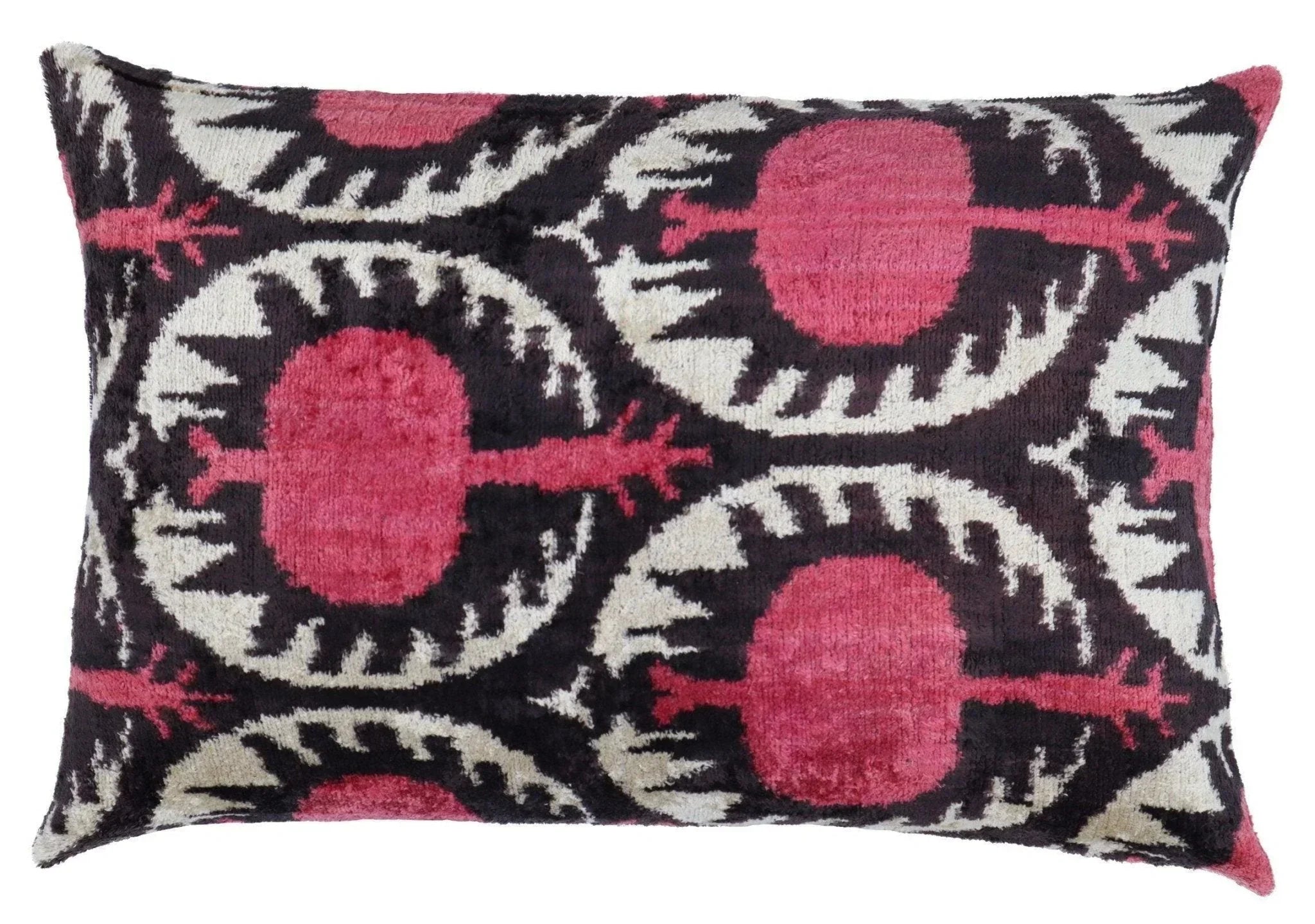 Canvello Luxury Red Pomegranate Velvet Throw Pillows - 16x24 in Canvello