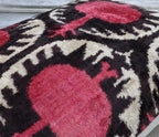 Canvello Luxury Red Pomegranate Velvet Throw Pillows - 16x24 in Canvello