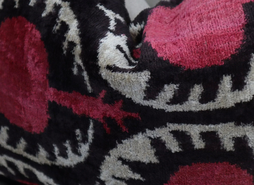 Canvello Luxury Red Pomegranate Velvet Throw Pillows - 16x24 in Canvello