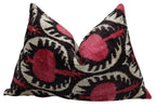 Canvello Luxury Red Pomegranate Velvet Throw Pillows - 16x24 in Canvello