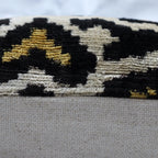 Canvello Luxury Tiger Print Black Gold Throw Pillow with Down Insert Canvello