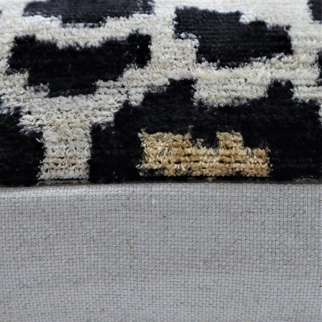 Canvello Luxury Tiger Print Black Gold Velvet Silk Pillow - 16X24 in Canvello