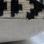 Canvello Luxury Tiger Print Black Gold Velvet Silk Pillow - 16X24 in Canvello