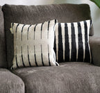 Canvello Modern Black And White Throw Pillows | 16x16 in | Set of 2 Canvello