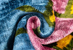 Canvello Multi Color Rainbow Handmade 16x24 Silk Velvet Pillow, Organic Veg Dyed, Down/Feather Filled Canvello