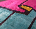 Canvello Multi Color Rainbow Handmade 16x24 Silk Velvet Pillow, Organic Veg Dyed, Down/feather Filled,... - House Of Avana