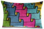 Canvello Multi Color Rainbow Handmade 16x24 Silk Velvet Pillow, Organic Veg Dyed, Down/feather Filled,... - House Of Avana