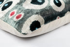 Canvello Organic Handmade Silk Velvet Pillow: 16x24 Inches with Premium Down Feather Insert - All-Natural Vegetable-Dyed Gray Canvello