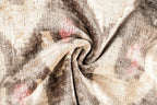 Canvello Organic Handmade Silk Velvet Pillow: 16x24 Inches with Premium Down Feather Insert - Luxury Gray Ivory Pink Canvello