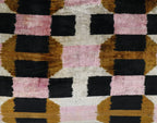 Canvello Pink Brown Handmade Silk Velvet Pillow, Organic Veg Dyed, Down/Feather Filled, 16"x12", 16"x24" Canvello