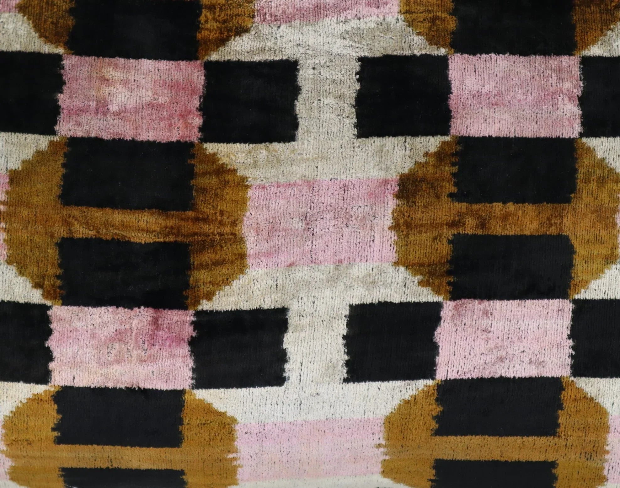 Canvello Pink Brown Handmade Silk Velvet Pillow, Organic Veg Dyed, Down/Feather Filled, 16"x12", 16"x24" Canvello