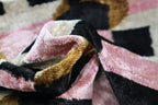 Canvello Pink Brown Handmade Silk Velvet Pillow, Organic Veg Dyed, Down/Feather Filled, 16"x12", 16"x24" Canvello