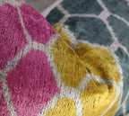 Canvello Pink Gold Gray Hexagon Pillows For Couch - 16x24 in Canvello