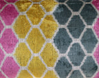Canvello Pink Gold Gray Hexagon Pillows For Couch - 16x24 in Canvello