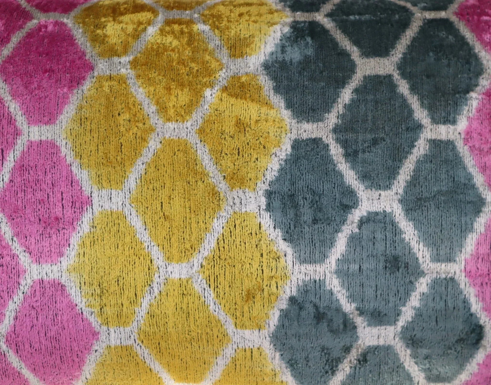 Canvello Pink Gold Gray Hexagon Pillows For Couch - 16x24 in Canvello