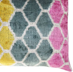 Canvello Pink Gold Gray Hexagon Pillows For Couch - 16x24 in Canvello