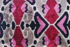 Canvello Pink Gray Handmade 16x24 Silk Velvet Pillow, Organic Veg Dyed, Down/Feather Filled Canvello