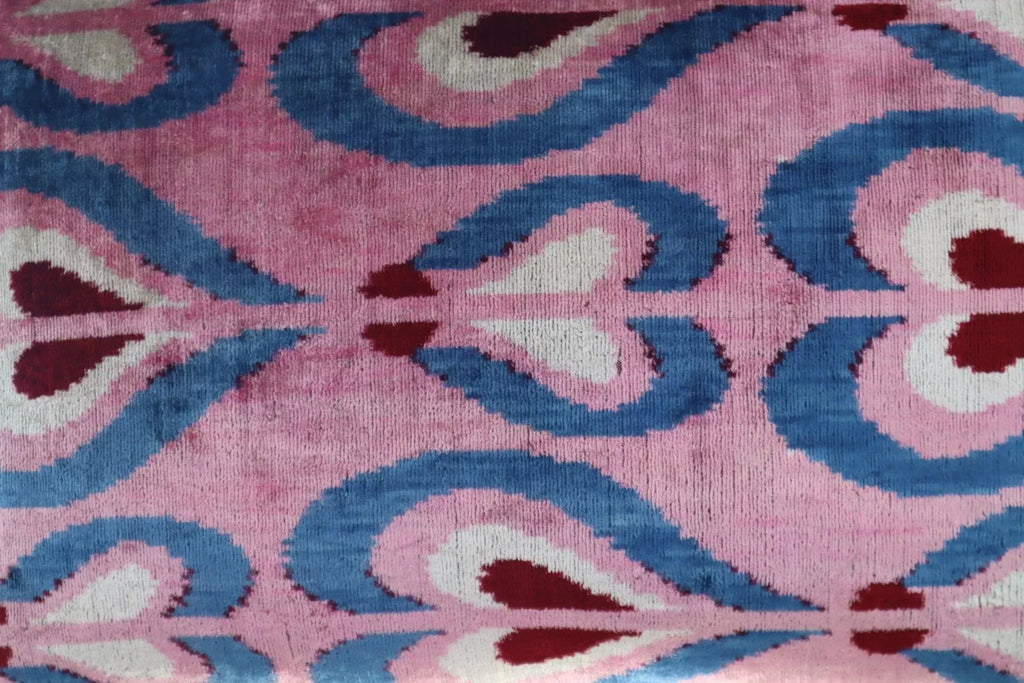Canvello Pink Handmade 16x24 Silk Velvet Pillow, Organic Veg Dyed, Down/Feather Filled Canvello