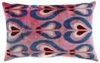 Canvello Pink Handmade 16x24 Silk Velvet Pillow, Organic Veg Dyed, Down/Feather Filled Canvello