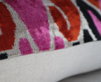 Canvello Pink Orange Handmade 16x24 Silk Velvet Pillow, Organic Veg Dyed, Down/Feather Filled Canvello