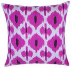 Canvello Pure Silk Dark Pink Throw Pillows - 16x16 inch Canvello