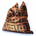 Canvello Silk Velvet Black Decorative Pillows - 20 x 20 in (50 x 50 cm) Canvello
