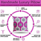 Canvello Silk Velvet Dark Pink Throw Pillows - 16"x16" Canvello