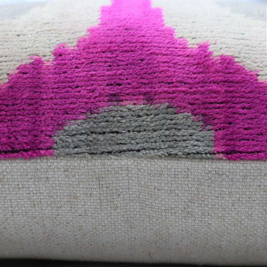 Canvello Silk Velvet Dark Pink Throw Pillows - 16"x16" Canvello