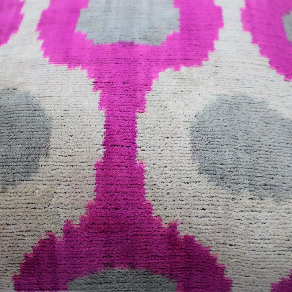 Canvello Silk Velvet Dark Pink Throw Pillows - 16"x16" Canvello