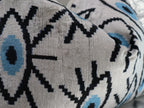 Canvello Silver Black Blue Vegetable Dyed Handmade Turkish Silk Velvet Pillow - A Work of Art Canvello