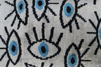Canvello Silver Black Blue Vegetable Dyed Handmade Turkish Silk Velvet Pillow - A Work of Art Canvello