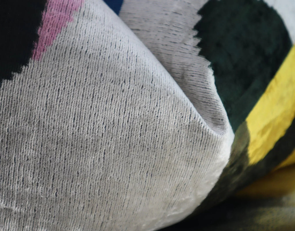 Canvello Silver Black Gold Handmade 16x24 Silk Velvet Pillow, Organic Veg Dyed, Down/feather Filled,... - House Of Avana