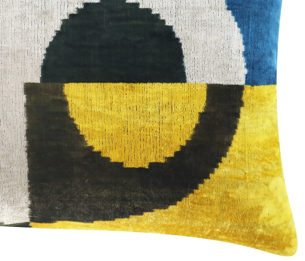 Canvello Silver Black Gold Handmade 16x24 Silk Velvet Pillow, Organic Veg Dyed, Down/feather Filled,... - House Of Avana