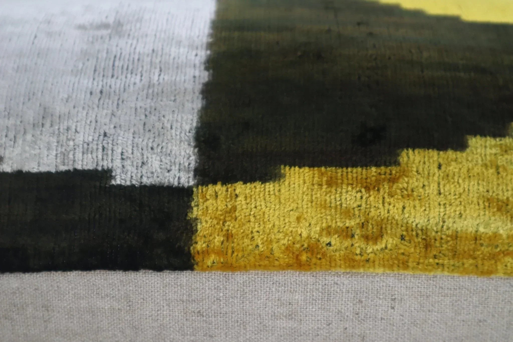 Canvello Silver Black Gold Handmade 16x24 Silk Velvet Pillow, Organic Veg Dyed, Down/feather Filled,... - House Of Avana