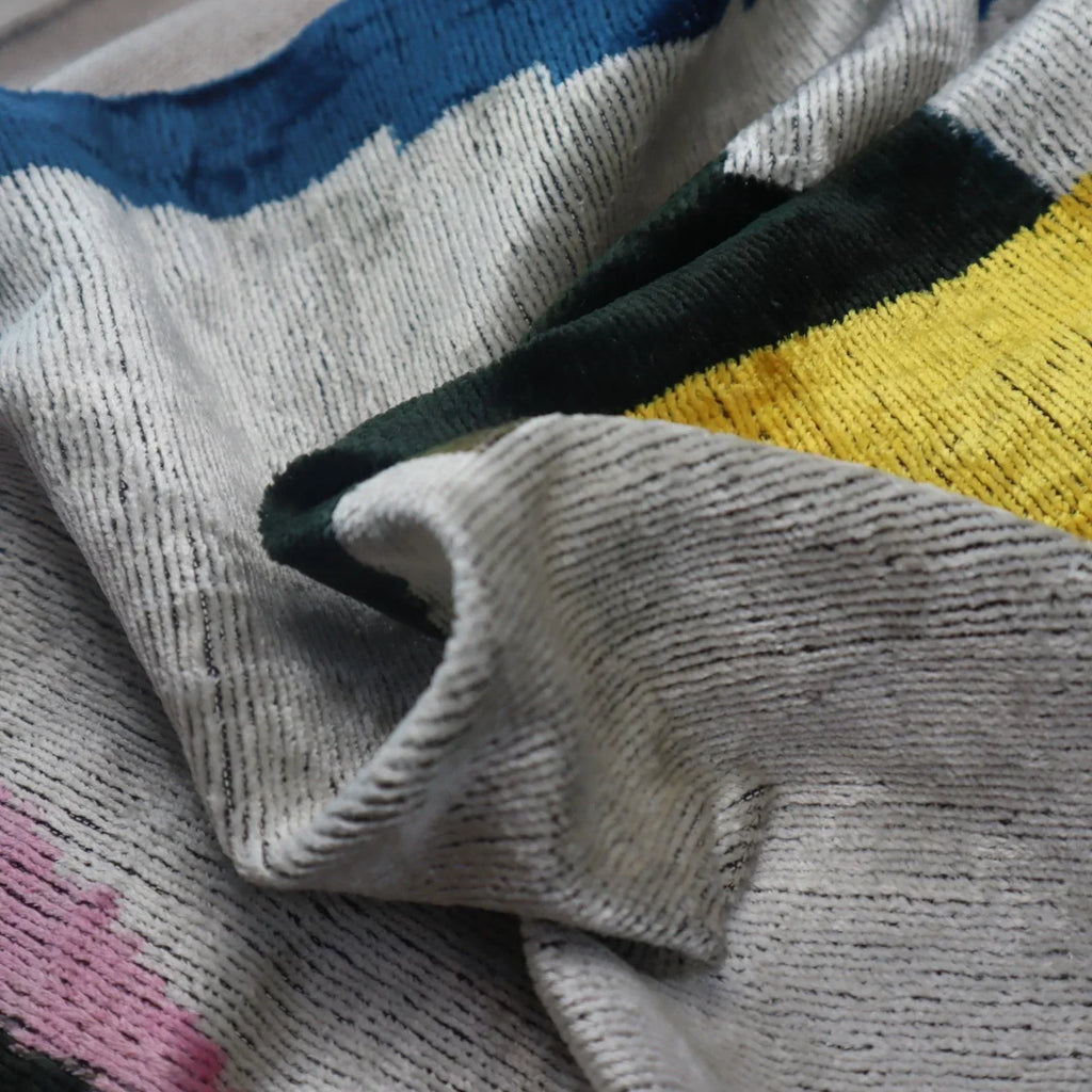 Canvello Silver Black Gold Handmade 16x24 Silk Velvet Pillow, Organic Veg Dyed, Down/feather Filled,... - House Of Avana