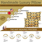 Canvello Soft Velvet Silk Gold Bkack Couch Cushion with Fown Insert - 16x24, lifestyle image - House Of Avana