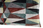 Canvello Teal Beige Brown Vegetable Dyed Handmade Turkish Silk Velvet Pillow - A Work of Art Canvello