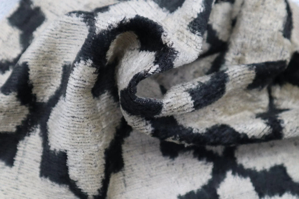 Canvello Throw Back Blavk & White Cushion for Sofa | X in (40 X Cm), back view - House Of Avana
