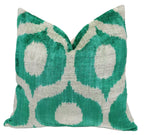 Canvello Throw Luxury Velvet Green Pillow | 16 x 16 in (40 x 40 cm) Canvello