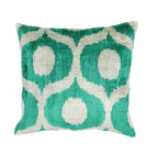 Canvello Throw Luxury Velvet Green Pillow | 16 x 16 in (40 x 40 cm) Canvello