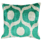 Canvello Throw Luxury Velvet Green Pillow | 16 x 16 in (40 x 40 cm) Canvello