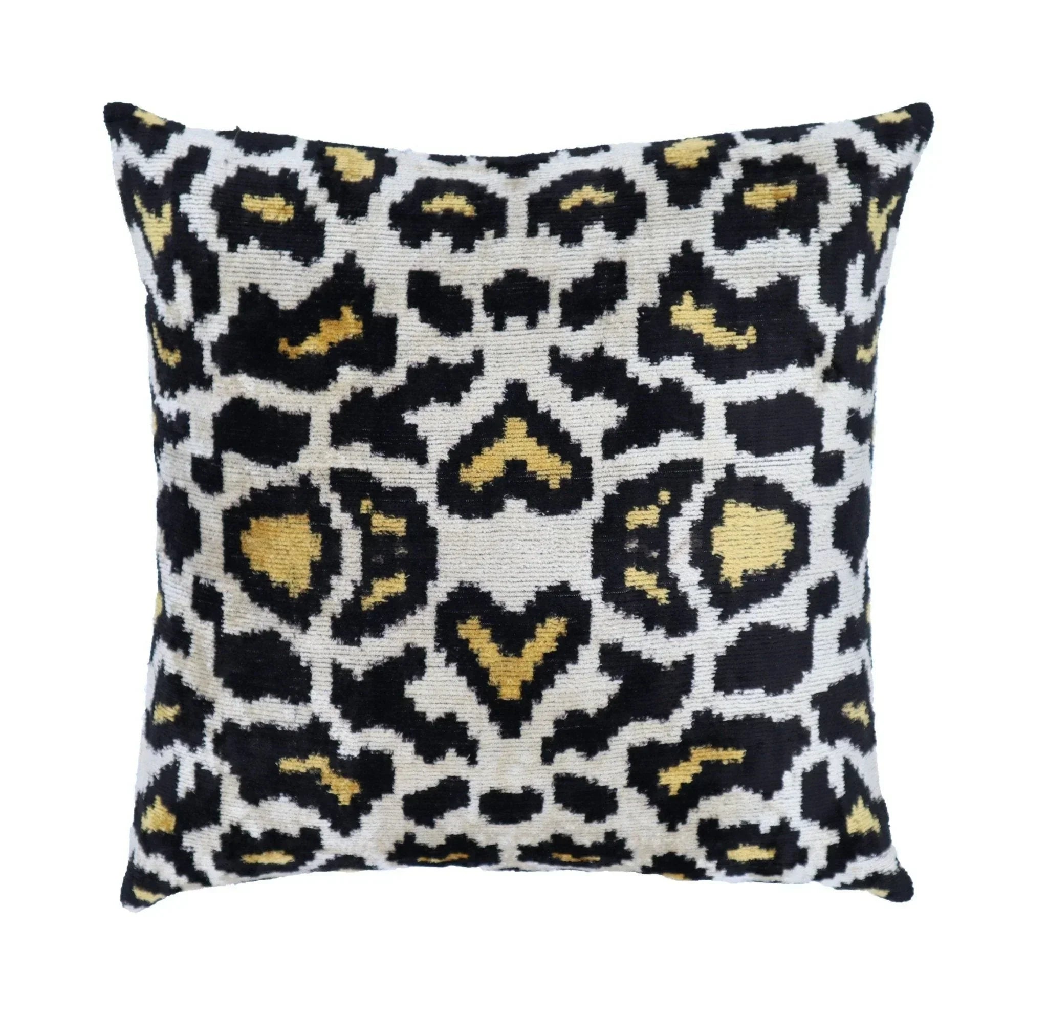 Canvello Tiger Print Black Pillows For Couch - 16x16 inch Canvello
