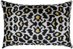 Canvello Tiger Print Black Velvet Throw Pillows - 16x24 Canvello