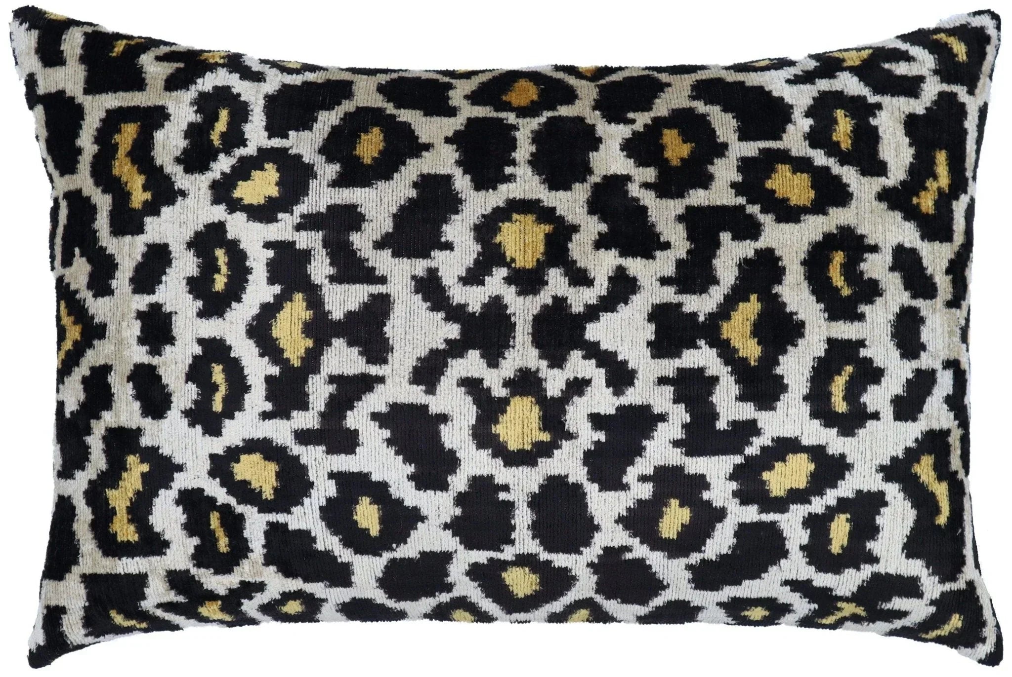 Canvello Tiger Print Black Velvet Throw Pillows - 16x24 Canvello